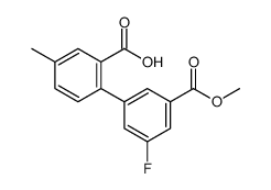 2-(3-fluoro-5-methoxycarbonylphenyl)-5-methylbenzoic acid Structure