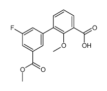 3-(3-fluoro-5-methoxycarbonylphenyl)-2-methoxybenzoic acid Structure