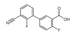 5-(3-cyano-2-fluorophenyl)-2-fluorobenzoic acid结构式