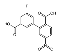 2-(3-carboxy-5-fluorophenyl)-4-nitrobenzoic acid Structure