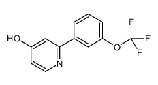 2-[3-(trifluoromethoxy)phenyl]-1H-pyridin-4-one结构式