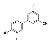 4-(3-bromo-5-hydroxyphenyl)-2-fluorophenol Structure