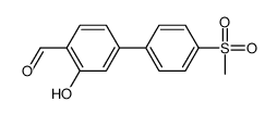 2-hydroxy-4-(4-methylsulfonylphenyl)benzaldehyde Structure