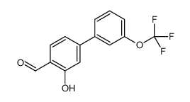 2-hydroxy-4-[3-(trifluoromethoxy)phenyl]benzaldehyde Structure