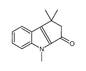 1,1,4-trimethyl-2H-cyclopenta[b]indol-3-one结构式