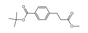 methyl 3-[4-(tert-butoxycarbonyl)phenyl]propanoate结构式