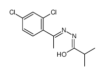 N-[1-(2,4-dichlorophenyl)ethylideneamino]-2-methylpropanamide Structure