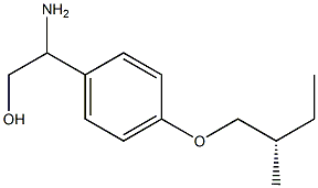 2-amino-2-(4-((S)-2-methylbutoxy)phenyl)ethanol结构式