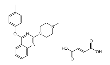 (E)-but-2-enedioic acid,4-(4-methylphenoxy)-2-(4-methylpiperazin-1-yl)quinazoline Structure