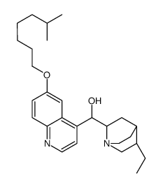 (8alpha,9R)-10,11-dihydro-6'-[(6-methylheptyl)oxy]cinchonan-9-ol结构式