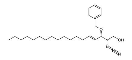 (2S,3R,4E)-2-azido-3-O-benzylsphingosine结构式