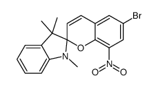 6-BROMO-1',3'-DIHYDRO-TRIMETHYL-8-NITRO- SPIRO(2H-1-BENZOPYRAN-2,2'-INDOL)结构式