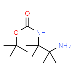 tert-butyl N-(3-amino-2,3-dimethylbutan-2-yl)carbamate结构式