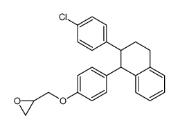 2-[[4-[2-(4-chlorophenyl)-1,2,3,4-tetrahydronaphthalen-1-yl]phenoxy]methyl]oxirane Structure