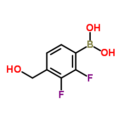 2,3-Difluoro-4-(hydroxymethyl)phenylboronic aicd Structure