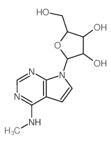 2-(hydroxymethyl)-5-(5-methylamino-2,4,9-triazabicyclo[4.3.0]nona-1,3,5,7-tetraen-9-yl)oxolane-3,4-diol Structure