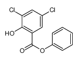 phenyl 3,5-dichloro-2-hydroxybenzoate Structure