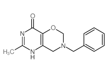 3-benzyl-9-methyl-5-oxa-3,8,10-triazabicyclo[4.4.0]deca-8,11-dien-7-one结构式