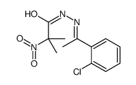 N-[(E)-1-(2-chlorophenyl)ethylideneamino]-2-methyl-2-nitropropanamide结构式