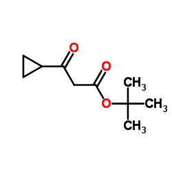 2-Methyl-2-propanyl 3-cyclopropyl-3-oxopropanoate结构式
