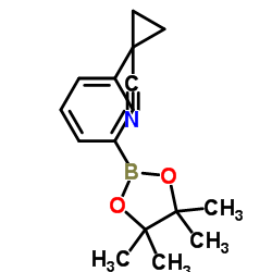 1-[3-(4,4,5,5-四甲基-[1,3,2]二噁硼烷-2-基)-苯基]-环丙烷甲腈图片