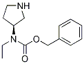 Ethyl-(S)-pyrrolidin-3-yl-carbaMic acid benzyl ester Structure