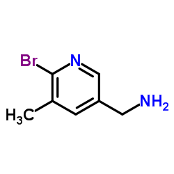 C-(6-Bromo-5-Methyl-pyridin-3-yl)-Methylamine structure