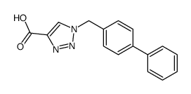 1-[(4-phenylphenyl)methyl]triazole-4-carboxylic acid Structure
