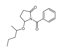 1-benzoyl-5-pentan-2-yloxypyrrolidin-2-one结构式