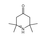 4-oxo-2,2,6,6-tetramethylpiperidine-15N Structure