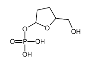 [5-(hydroxymethyl)oxolan-2-yl] dihydrogen phosphate结构式