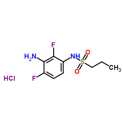 N-(3-Amino-2,4-difluorophenyl)-1-propanesulfonamide hydrochloride (1:1) Structure