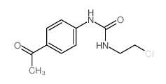 3-(4-acetylphenyl)-1-(2-chloroethyl)urea结构式