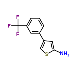 4-[3-(Trifluoromethyl)phenyl]-2-thiophenamine结构式