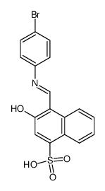 N-(2-hydroxy-4-sulfononaphthylmethylidene)-4'-bromophenylamine Structure