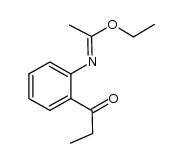 (E)-ethyl N-(2-propionylphenyl)acetimidate结构式