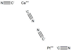 calcium tetrakis(cyano-C)platinate structure