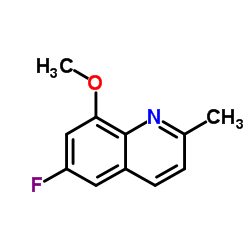 6-Fluoro-8-methoxy-2-methylquinoline structure