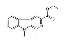 ethyl 1,9-dimethylpyrido[3,4-b]indole-3-carboxylate结构式