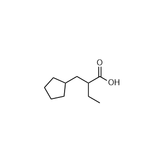 2-(Cyclopentylmethyl)butanoicacid structure