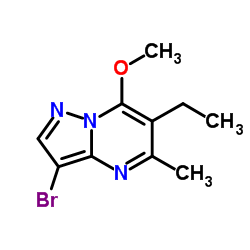 3-Bromo-6-ethyl-7-methoxy-5-methylpyrazolo[1,5-a]pyrimidine structure