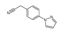 [4-(1H-吡唑-1-基)苯基]乙腈结构式