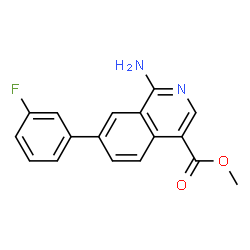 methyl 1-amino-7-(3-fluorophenyl)isoquinoline-4-carboxylate Structure