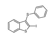 3-(phenylsulfenyl)-2-iodobenzo[b]thiophene结构式