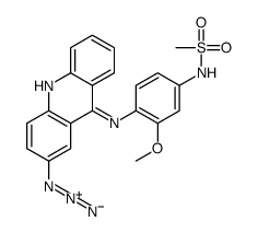 N-[4-[(2-azidoacridin-9-yl)amino]-3-methoxyphenyl]methanesulfonamide Structure