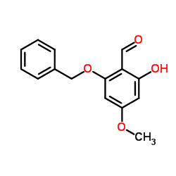2-(Benzyloxy)-6-hydroxy-4-methoxybenzaldehyde结构式