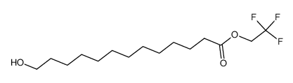 2,2,2-trifluoroethyl 13-hydroxytridecanoate结构式