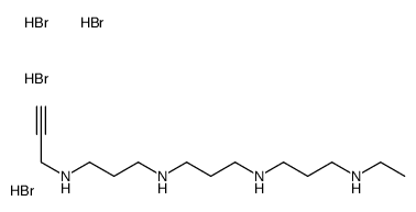 N(1)-ethyl-N(11)-propargyl-4,8-diazaundecane-1,11-diamine结构式