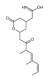 2-(3,5-Dimethyl-2-oxo-4,6-octadienyl)tetrahydro-6-oxo-2H-pyran-4-acetamide结构式