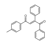 1,2-diphenyl-4-p-tolyl-(E-2)-buten-1,4-dione结构式